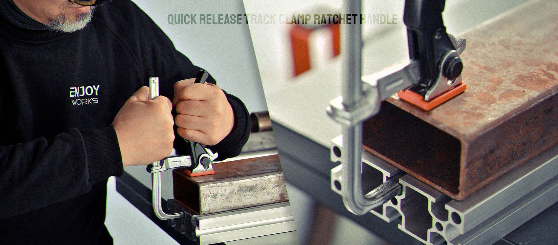 QUICK RELEASE TRACK CLAMP RATCHET HANDLE