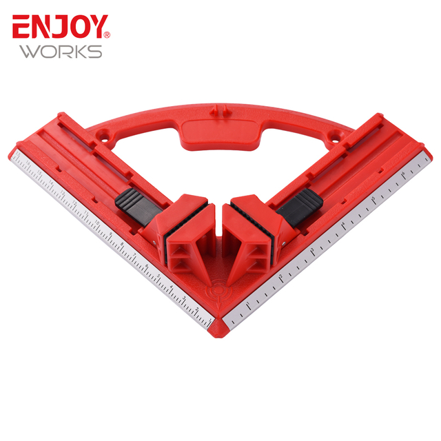 90 Degree Right Angle Clamp Adjustable Red Corner Clip for Woodworking